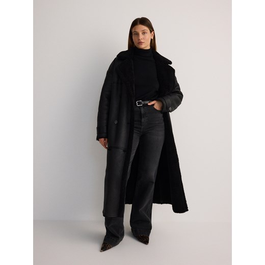 Reserved - Golf z wiskozą - czarny Reserved XL wyprzedaż Reserved