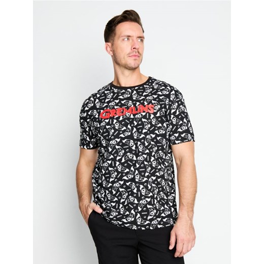 Sinsay - Koszulka z krótkim rękawem Gremlins - czarny ze sklepu Sinsay w kategorii T-shirty męskie - zdjęcie 186403201