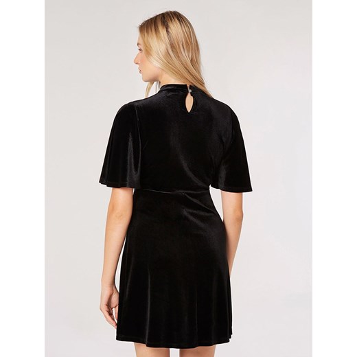 Apricot Aksamitna sukienka w kolorze czarnym XS okazyjna cena Limango Polska