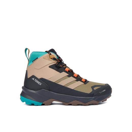 Trekkingi adidas Terrex Skychaser AX5 Mid GORE-TEX CLIMAWARM+ JH7805 Brązowy ze sklepu eobuwie.pl w kategorii Buty trekkingowe męskie - zdjęcie 186404421