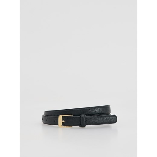 Reserved - Pasek z łączonych materiałów - czarny ze sklepu Reserved w kategorii Paski damskie - zdjęcie 186404983