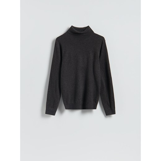 Reserved - Golf z wełny merino - ciemnoszary ze sklepu Reserved w kategorii Swetry damskie - zdjęcie 186405652