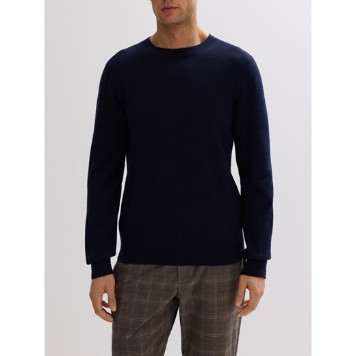 Reserved - Sweter z wełny merino - granatowy ze sklepu Reserved w kategorii Swetry damskie - zdjęcie 186405661