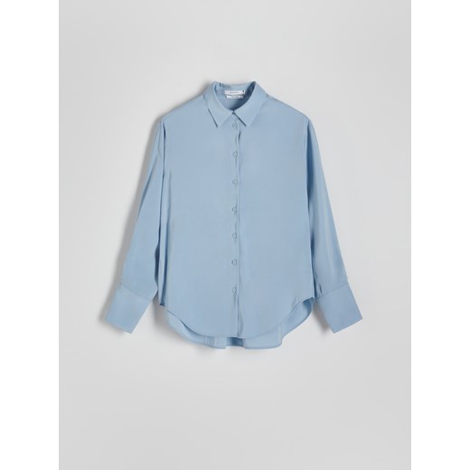 Reserved - Koszula z modalem - jasnoniebieski Reserved M okazja Reserved