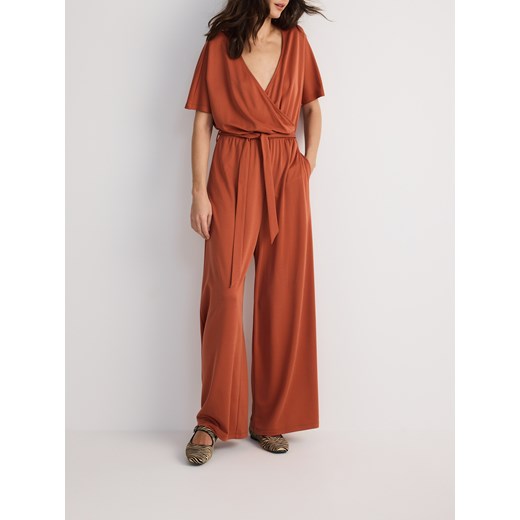 Reserved - Kombinezon z modalem - miedziany ze sklepu Reserved w kategorii Kombinezony damskie - zdjęcie 186407392