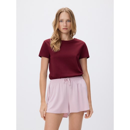 Reserved - Gładkie szorty z modalem - pastelowy róż ze sklepu Reserved w kategorii Szorty - zdjęcie 186407450