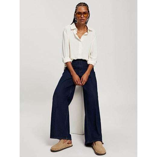 Cross Jeans Dżinsy - Flared fit - w kolorze granatowym Cross Jeans 30W/32L Limango Polska wyprzedaż