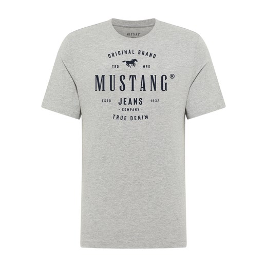 Męski T-Shirt Mustang Style Alex Mid Grey Mélange 1017332 4140 ze sklepu YouNeedit.pl w kategorii T-shirty męskie - zdjęcie 186408460