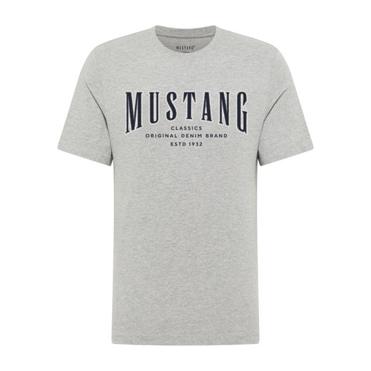 Męski T-Shirt Mustang Style Alex Mid Grey Mélange 1017336 4140 ze sklepu YouNeedit.pl w kategorii T-shirty męskie - zdjęcie 186408471