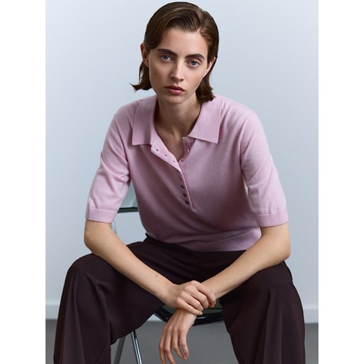 Reserved - Sweter z wełną - pastelowy róż ze sklepu Reserved w kategorii Swetry damskie - zdjęcie 186410320