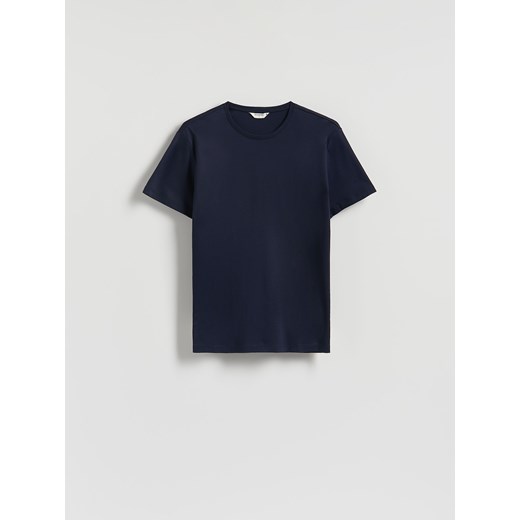 Reserved - T-shirt regular z modalem - granatowy ze sklepu Reserved w kategorii T-shirty męskie - zdjęcie 186410474
