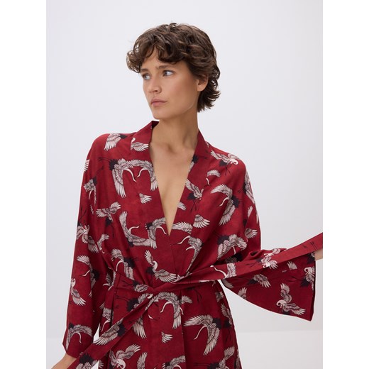 Reserved - Wzorzyste kimono - wielobarwny - id: 495HD-MLC - marki Reserved - 186410984 Reserved - Wzorzyste kimono - wielobarwny ze sklepu Reserved w kategorii Kurtki damskie - zdjęcie 186410984