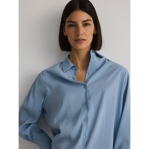 Reserved - Koszula z modalem - jasnoniebieski ze sklepu Reserved w kategorii Koszule damskie - zdjęcie 186412190