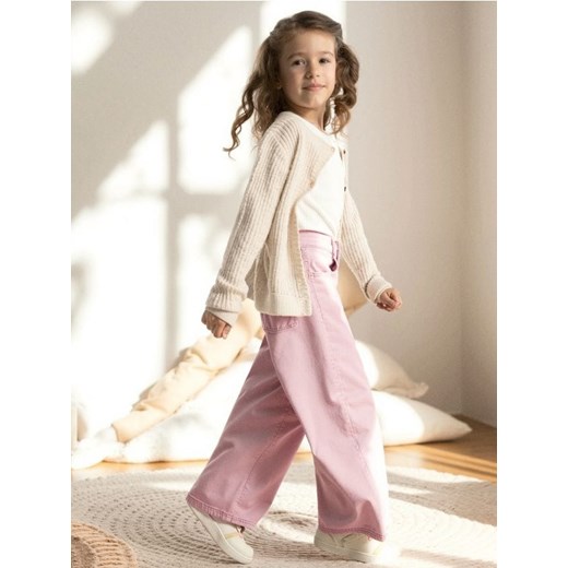 Sinsay - Jeansy wide leg - różowy - id: 386EW-39J - marki Sinsay - 186413713 Sinsay - Jeansy wide leg - różowy ze sklepu Sinsay w kategorii Spodnie dziewczęce - zdjęcie 186413713