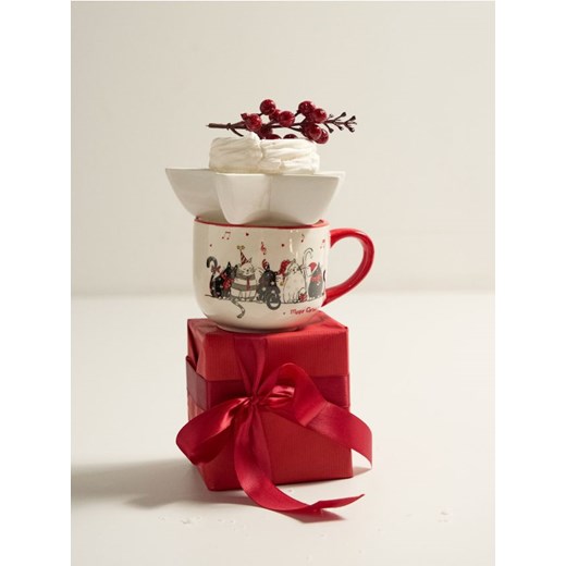 Sinsay - Kubek z motywem świątecznym - wielobarwny Sinsay One Size Sinsay