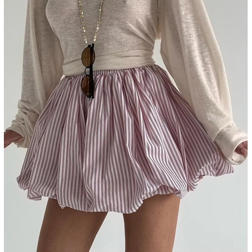 Balonowa spódnica mini - Biało-czerwony S ze sklepu Intimica.pl w kategorii Spódnice - zdjęcie 186414134