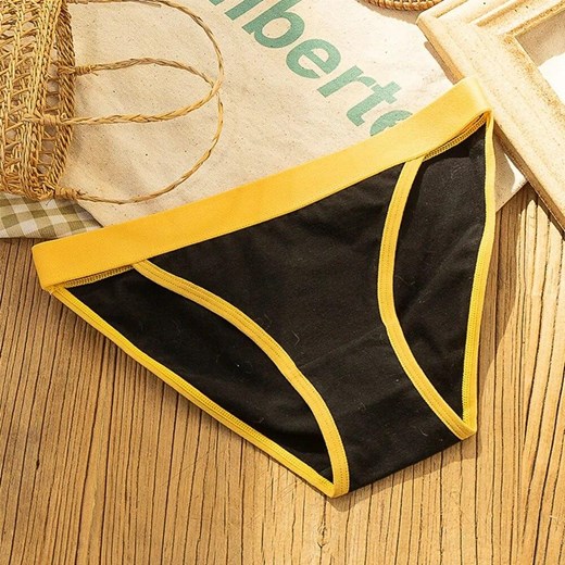 Bawełniane figi - Czarny S/M ze sklepu Intimica.pl w kategorii Majtki damskie - zdjęcie 186414162