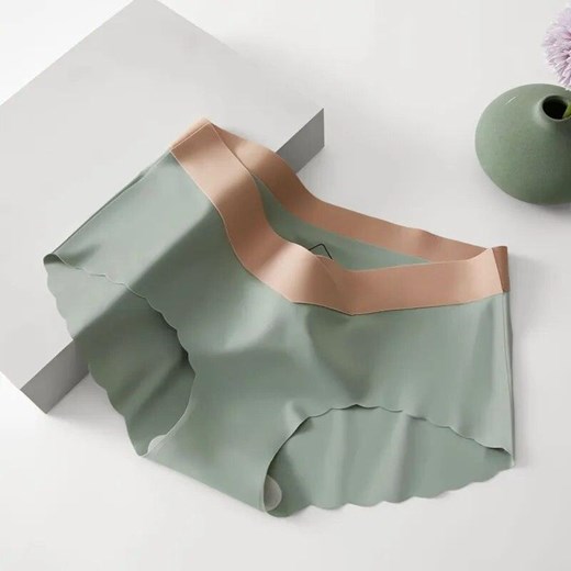 Bezszwowe figi - Zielony S/M ze sklepu Intimica.pl w kategorii Majtki damskie - zdjęcie 186414274