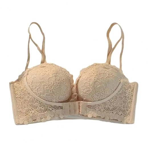 Biustonosz koronkowy - Beżowy 32 ze sklepu Intimica.pl w kategorii Biustonosze - zdjęcie 186414683