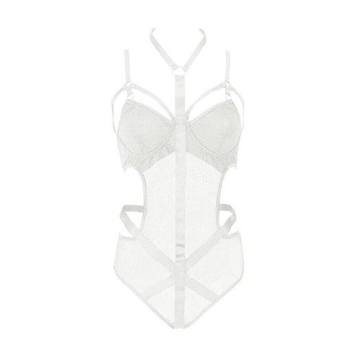 Body z paskami - Biały S ze sklepu Intimica.pl w kategorii Body damskie - zdjęcie 186415464