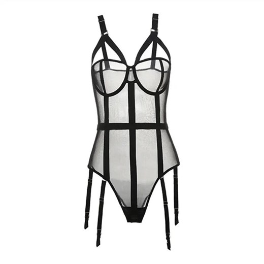 Elastyczny gorset - Czarny S ze sklepu Intimica.pl w kategorii Gorsety - zdjęcie 186417231