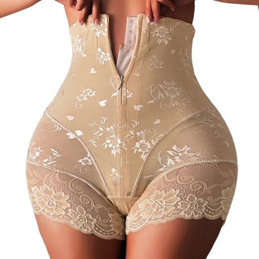 Modelujące majtki z wysokim stanem - Beżowy M ze sklepu Intimica.pl w kategorii Bielizna wyszczuplająca - zdjęcie 186421192