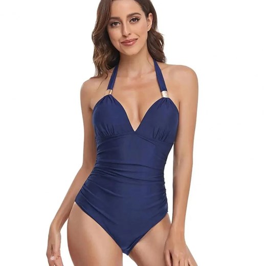 Strój kąpielowy push-up - Granatowy S ze sklepu Intimica.pl w kategorii Stroje kąpielowe - zdjęcie 186424203