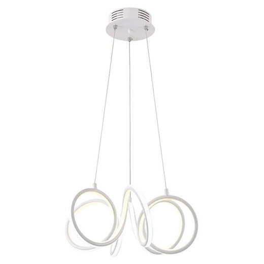 Biała spiralna lampa wisząca LED - S006-Uvex ze sklepu Edinos.pl w kategorii Lampy wiszące - zdjęcie 186426370
