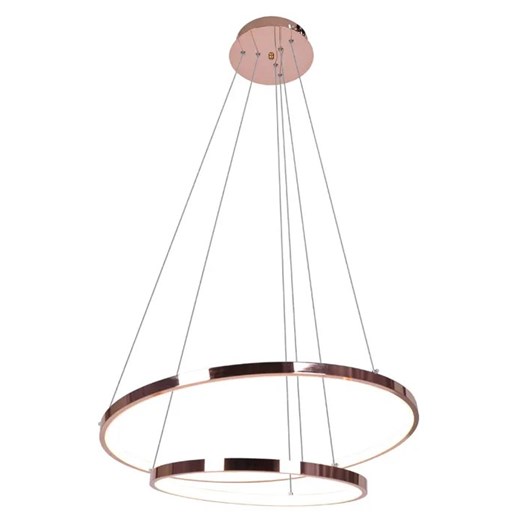 Złota lampa wisząca LED ring - S040-Ondis ze sklepu Edinos.pl w kategorii Lampy wiszące - zdjęcie 186426404
