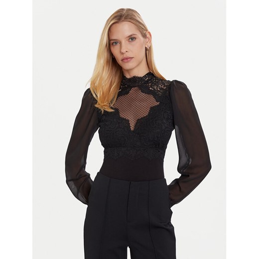 Morgan Bluzka 252-TRIBO Czarny Slim Fit ze sklepu MODIVO w kategorii Bluzki damskie - zdjęcie 186427181