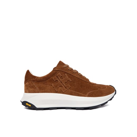 Tory Burch Sneakersy Tory Trainer 170914 Brązowy ze sklepu MODIVO w kategorii Buty sportowe damskie - zdjęcie 186427231