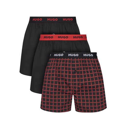HUGO Komplet bokserek 50532565 Czarny ze sklepu MODIVO w kategorii Majtki męskie - zdjęcie 186427254