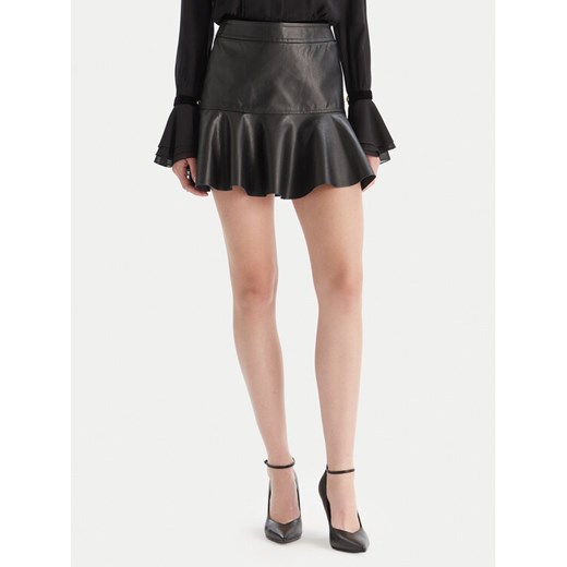 Bardot Spódnica z imitacji skóry Tisch 59924SB Czarny Regular Fit ze sklepu MODIVO w kategorii Spódnice - zdjęcie 186427321