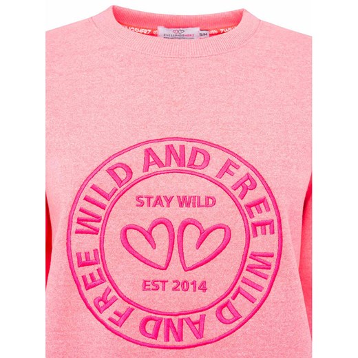 Zwillingsherz Bluza &quot;Wild and Free&quot; w kolorze jasnoróżowym Zwillingsherz S/M Limango Polska okazyjna cena