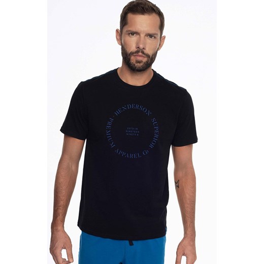 Bawełniana piżama męska Earth 41292-99X, Kolor czarno-niebieski, Rozmiar M, Henderson M Intymna wyprzedaż