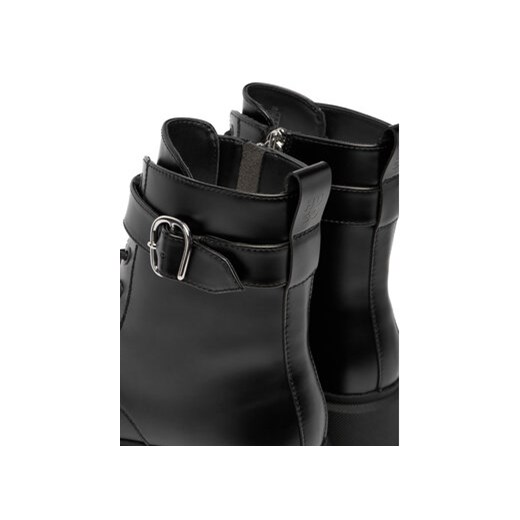 Trzewiki HUGO Kris 50552730 Czarny 35 eobuwie.pl