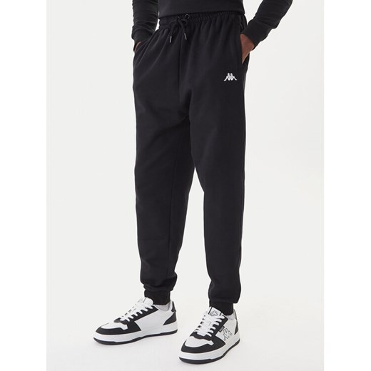 Kappa Spodnie dresowe 351Y41W 005 Czarny Regular Fit ze sklepu MODIVO w kategorii Spodnie męskie - zdjęcie 186429532