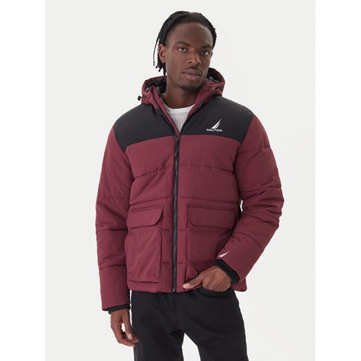 Nautica Kurtka zimowa Pocatello FZ Coat N1T04061 Bordowy Regular Fit ze sklepu MODIVO w kategorii Kurtki męskie - zdjęcie 186429541