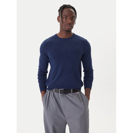 Robe di Kappa Sweter Lamb Bimberke 670477X Granatowy Regular Fit ze sklepu MODIVO w kategorii Swetry męskie - zdjęcie 186429544