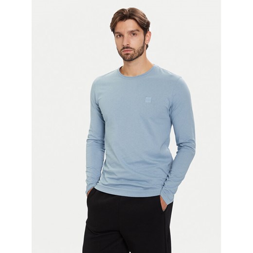BOSS Longsleeve Tacks 50512111 Błękitny Regular Fit ze sklepu MODIVO w kategorii T-shirty męskie - zdjęcie 186429551