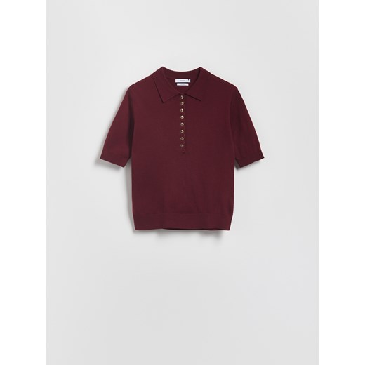 Reserved - Sweter z wełną - burgundowy ze sklepu Reserved w kategorii Swetry damskie - zdjęcie 186430210