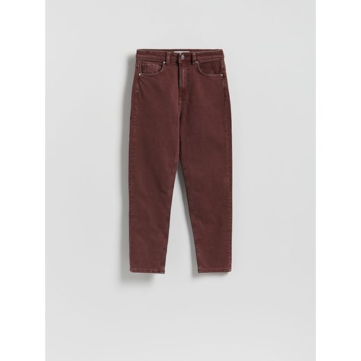 Reserved - Jeansy mom fit - brązowy ze sklepu Reserved w kategorii Jeansy damskie - zdjęcie 186430592
