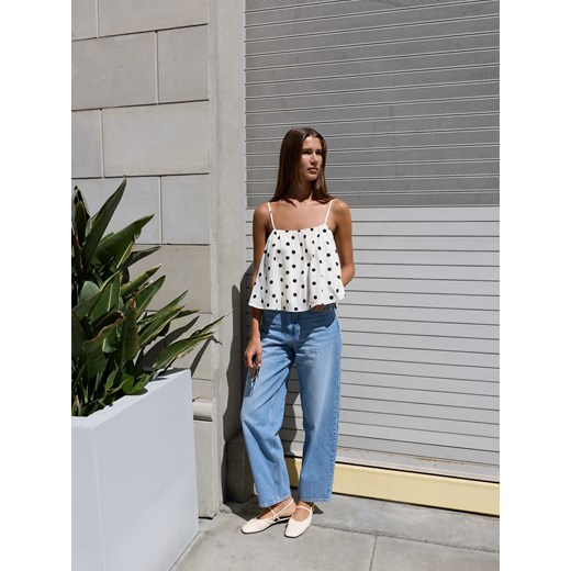 Reserved - Jeansy barrel leg - niebieski ze sklepu Reserved w kategorii Jeansy damskie - zdjęcie 186431032