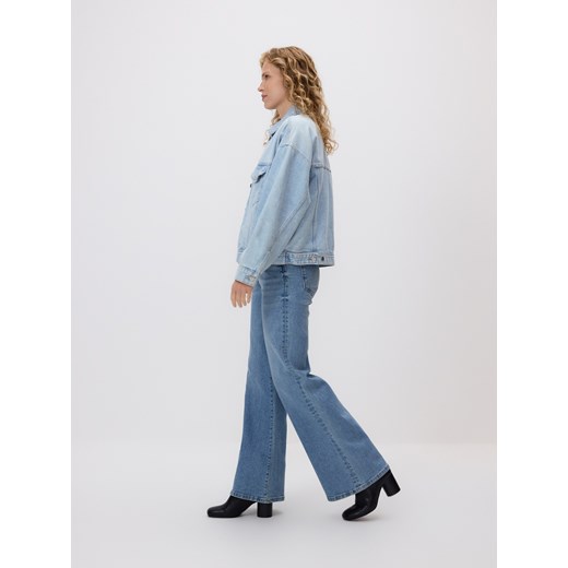 Reserved - Jeansy flare z wysokim stanem - niebieski ze sklepu Reserved w kategorii Jeansy damskie - zdjęcie 186431090