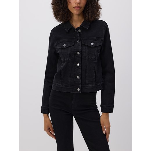 Reserved - Jeansowa kurtka - czarny ze sklepu Reserved w kategorii Kurtki damskie - zdjęcie 186431194