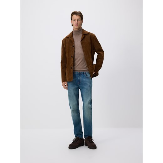 Reserved - Jeansy slim z efektem sprania - indigo jeans ze sklepu Reserved w kategorii Jeansy męskie - zdjęcie 186432221