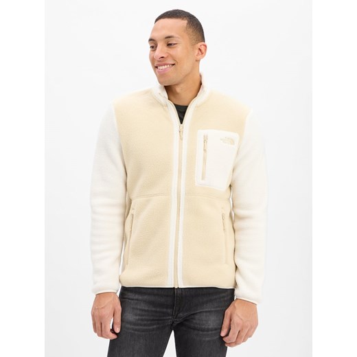 The North Face Męska kurtka polarowa - Yumiori Mężczyźni Sztuczne włókno beżowy wzorzysty ze sklepu vangraaf w kategorii Kurtki męskie - zdjęcie 186432500