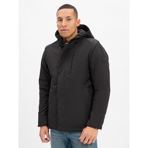 G-Star RAW Męska kurtka zimowa - Clean Vodan Mężczyźni czarny jednolity ze sklepu vangraaf w kategorii Kurtki męskie - zdjęcie 186432552
