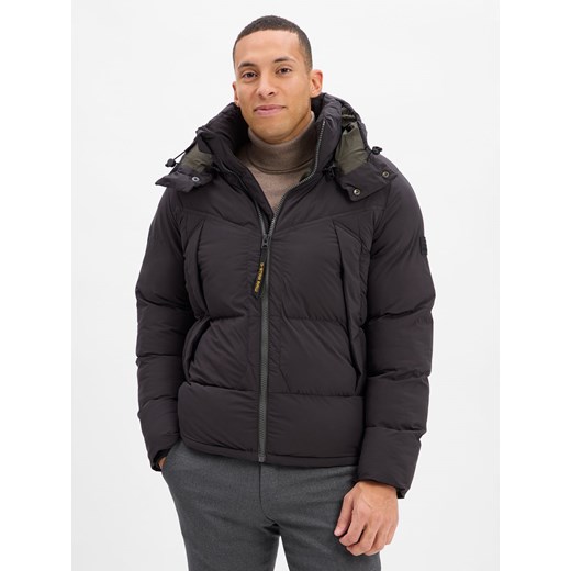 G-Star RAW Pikowana kurtka męska Mężczyźni Sztuczne włókno czarny jednolity ze sklepu vangraaf w kategorii Kurtki męskie - zdjęcie 186432553