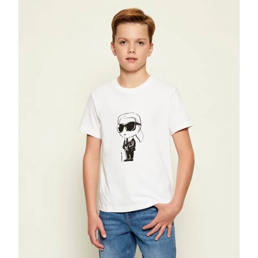 Karl Lagerfeld Kids T-shirt | Regular Fit ze sklepu Gomez Fashion Store w kategorii T-shirty chłopięce - zdjęcie 186433680